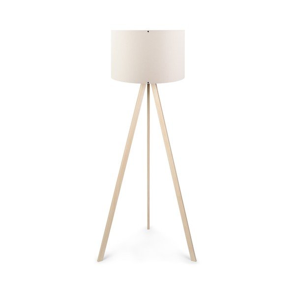 Krémová stojací lampa Nus
