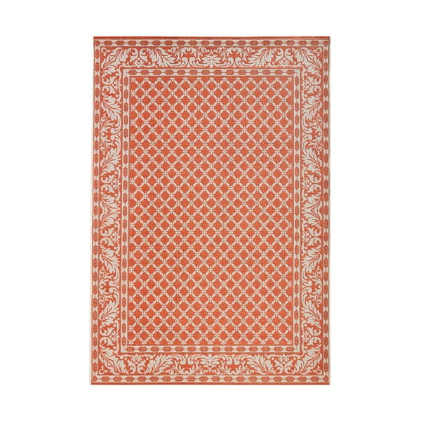 Oranžovo-krémový venkovní koberec NORTHRUGS Royal, 160 x 230 cm