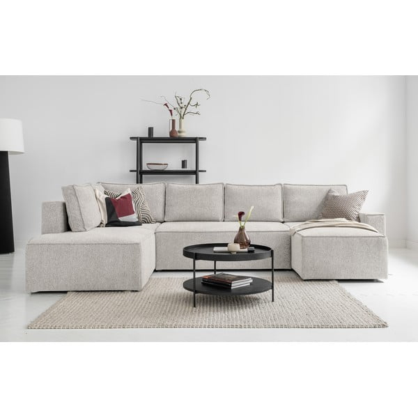 Krémová rozkládací rohová pohovka (levý roh) Brave Dave – Miuform-image-4