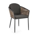 Šedá kovová zahradní židle Maribela   – Bizzotto