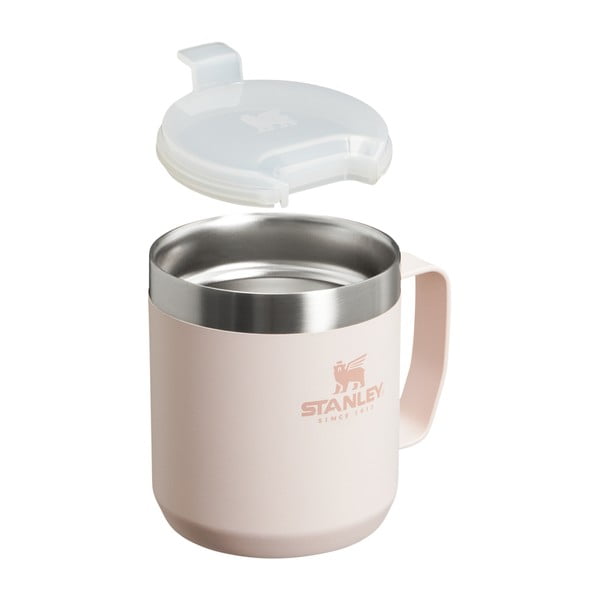 Světle růžový termo hrnek z nerezové oceli 350 ml Stay-Hot Camp Mug Rose Quartz – Stanley-image-2