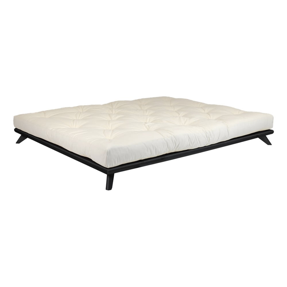 Dvoulůžková postel Karup Design Senza Bed Black, 180 x 200 cm