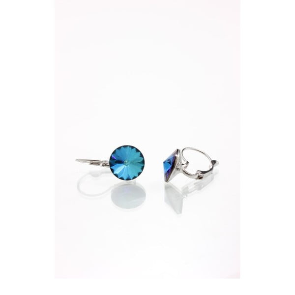 Modré náušnices krystaly Swarovski® Yasmine Longie-image-1