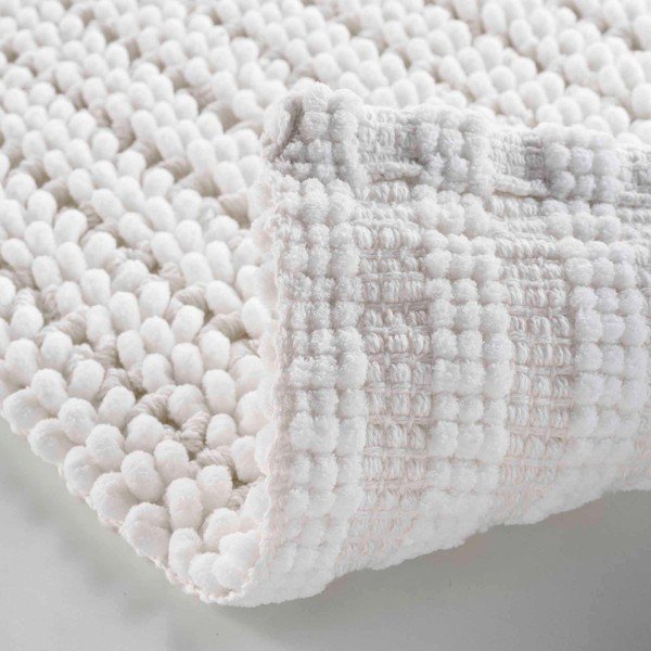 Bílá koupelnová předložka 50x80 cm Voltis – douceur d'intérieur-image-2