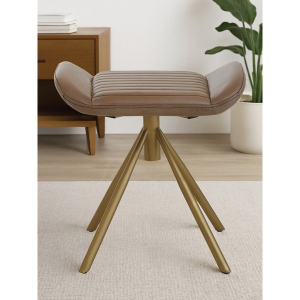 Šedá kožená podnožka Buffalo – Premier Housewares-image-1