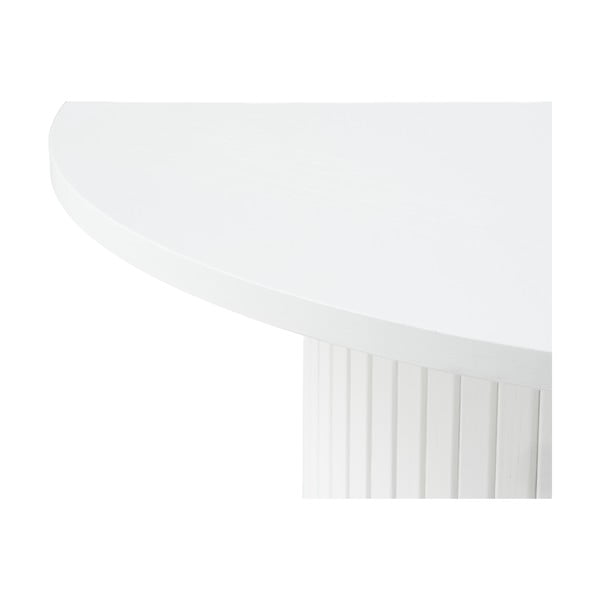 Bílý kulatý konferenční stolek Nola – Unique Furniture-image-3