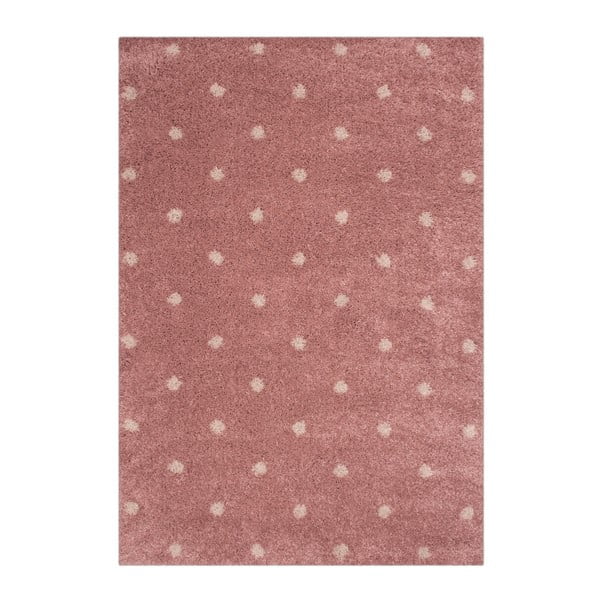 Dětský růžový koberec Zala Living Dots, 120 x 170 cm