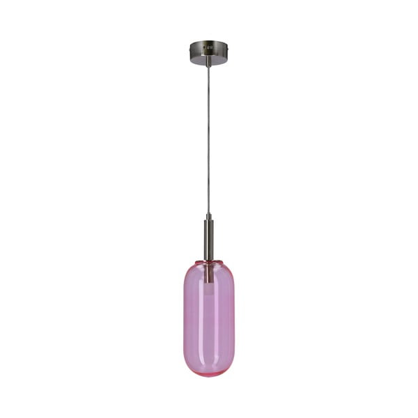 Fialové LED závěsné svítidlo se skleněným stínidlem ø 13 cm Fiuggi – Candellux Lighting