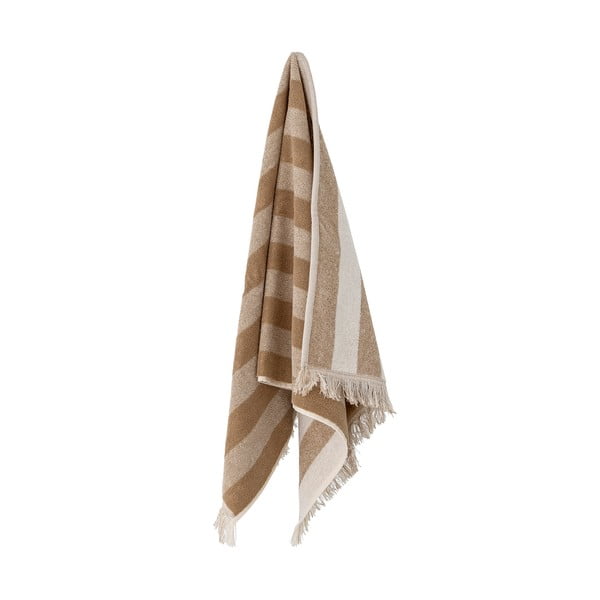 Hnědo-béžová bavlněná osuška 70x140 cm Elaia – Bloomingville-image-4