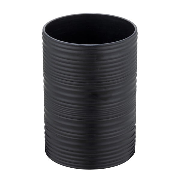 Černý plastový kelímek na zubní kartáčky Lyon – Allstar