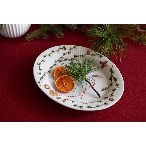 Porcelánový tác s vánočním motivem 22,5x28,5 cm Hammershøi Christmas – Kähler Design-image-2