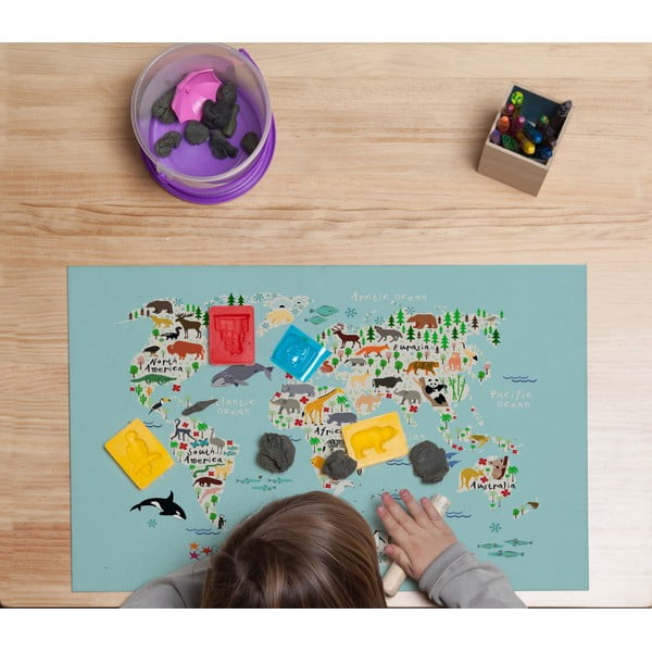 Podložka na stůl Little Nice Things World Map, 55 x 35 cm-image-2