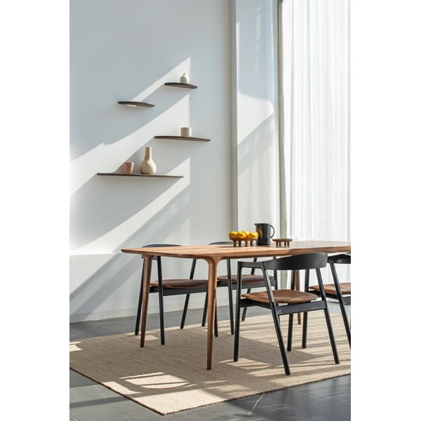 Hnědá jídelní židle z dubového dřeva Muna – Gazzda-image-2