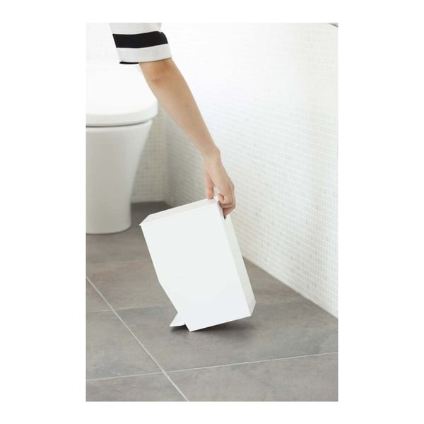 Bílý nášlapný plastový odpadkový koš 3,9 l Tower – YAMAZAKI-image-2