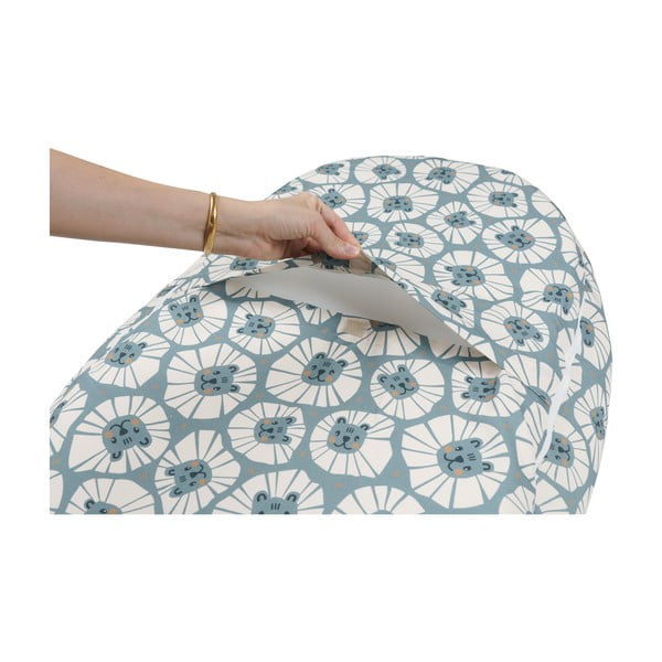 Modré hnízdečko pro miminko Denim Lions – Malomi Kids-image-1