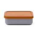 Modrý/oranžový silikonový dětský svačinový box Lili – Kave Home