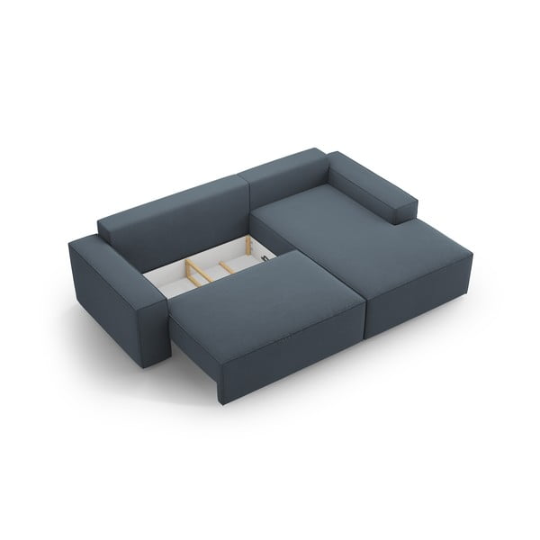 Modrá rozkládací rohová pohovka (pravý roh) Jodie – Micadoni Home-image-4