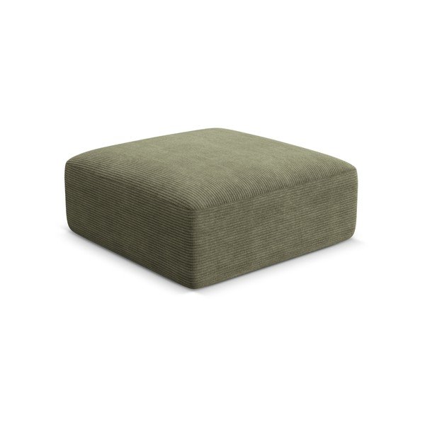 Zelená manšestrová podnožka Campi – Cosmopolitan Design