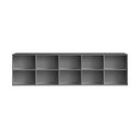 Antracitová závěsná knihovna 220x61 cm Mistral – Hammel Furniture