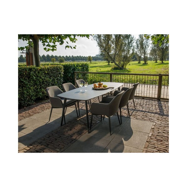 Šedá kovová zahradní židle Domino – Exotan-image-1