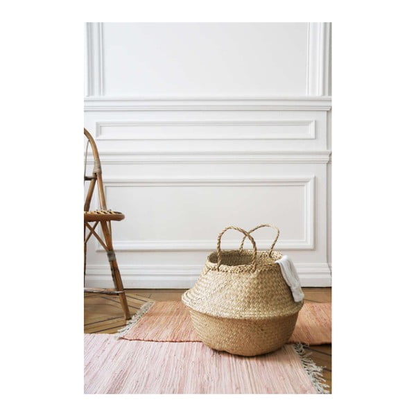 Světlý úložný košík z mořské trávy Compactor, ⌀ 35 cm-image-2