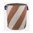 Látkový koš na prádlo v cihlové barvě/krémový 5 l Diagonal – Mette Ditmer Denmark