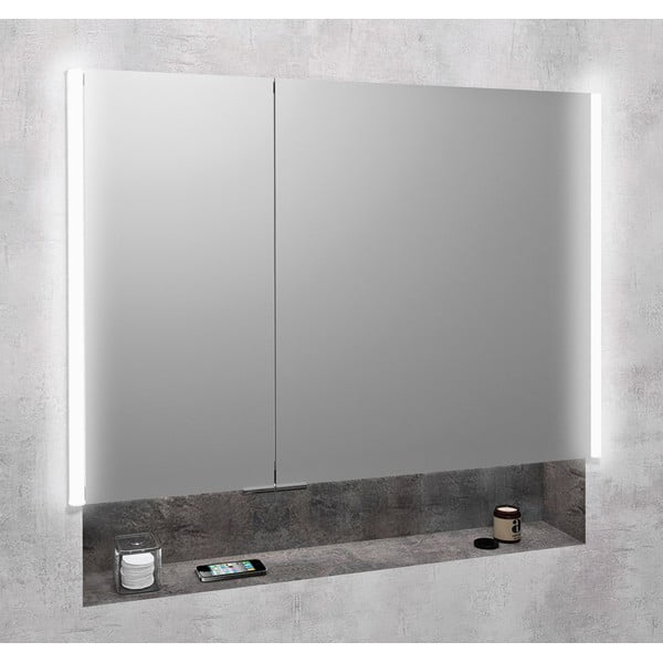 Šedá koupelnová skříňka 95,5x70 cm Integra – Sapho
