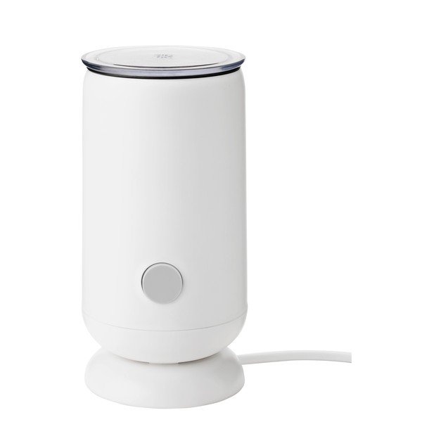 Bílý plastový elektrický šlehač mléka Foodie – RIG-TIG