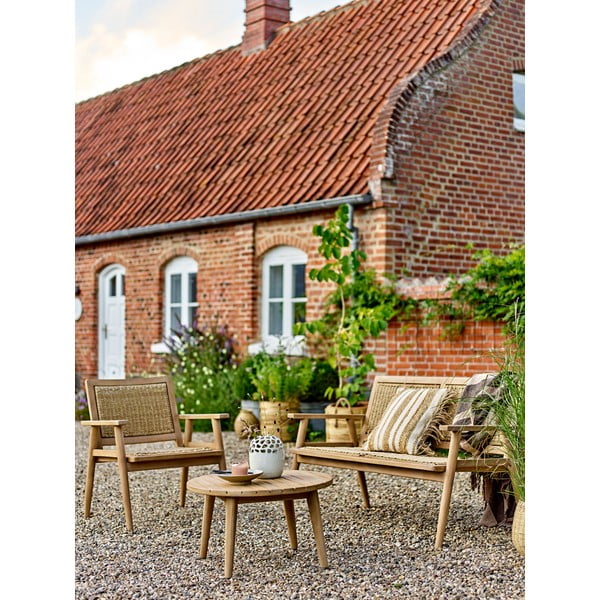 Kulatý konferenční stolek z masivu akácie v přírodní barvě ø 64 cm Sorrento – Bloomingville-image-3