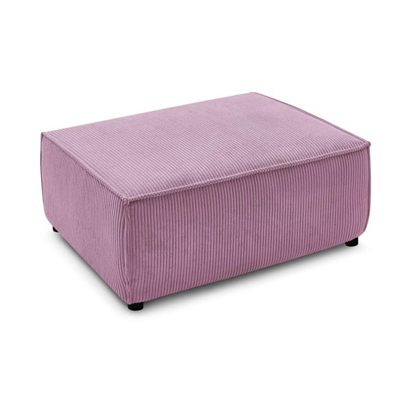 Růžový manšestrový taburet Nihad – Bobochic Paris-image-3