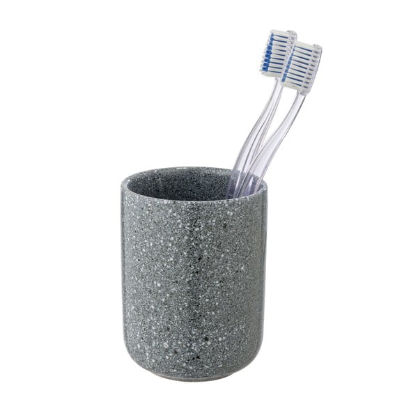 Šedý keramický kelímek na zubní kartáčky Noto – Wenko-image-1