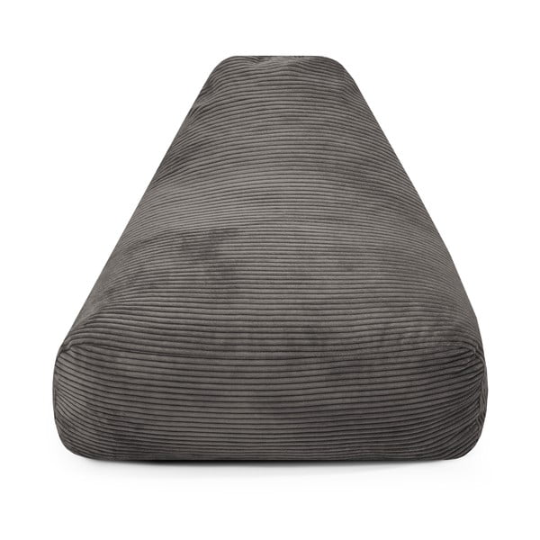 Tmavě hnědý manšestrový dětský sedací vak Snug 80 – SLOWDOWN-image-1