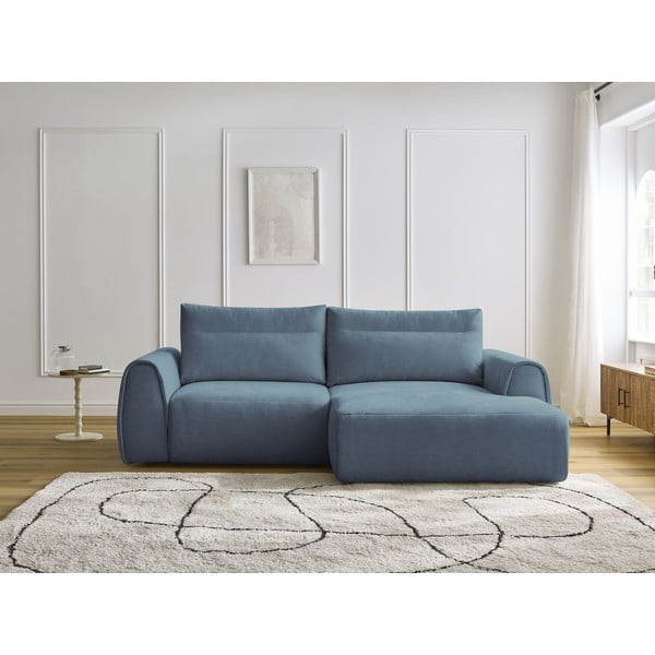 Modrá rohová pohovka Aden – Bobochic Paris-image-1
