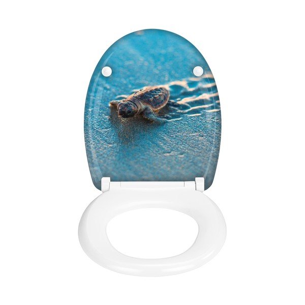 Záchodové prkénko s automatickým zavíráním 37,5 x 41,5 cm Caretta – Wenko-image-1