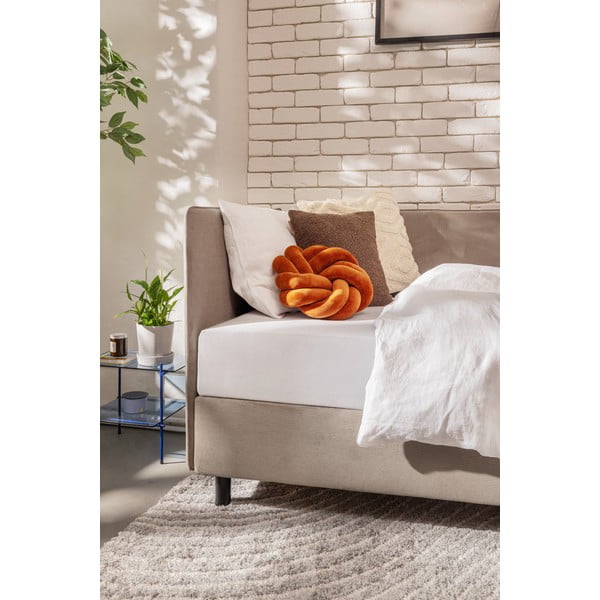 Čalouněná jednolůžková postel taupe s úložným prostorem s matrací 90x200 cm Avela – Bonami Selection-image-3