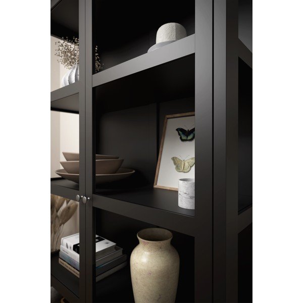 Černá vitrína 124x210 cm Excellent - Tvilum-image-1
