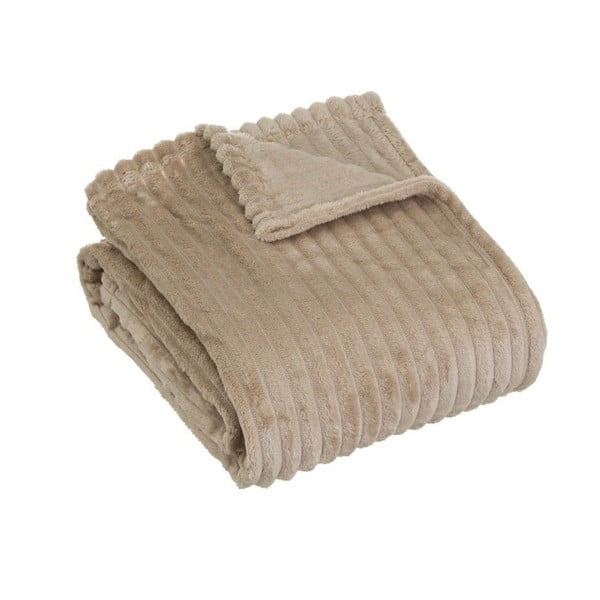 Hnědá deka z mikroplyše 130x160 cm Fur Velvet – Casa Selección