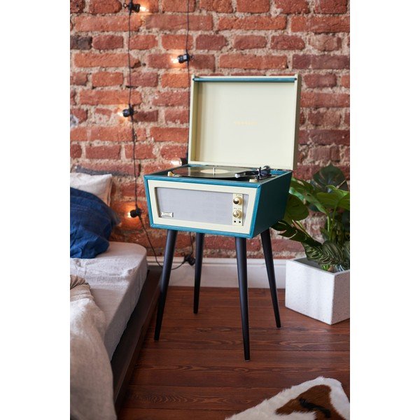 Zelený gramofon na nohách Crosley Sterling Green-image-1