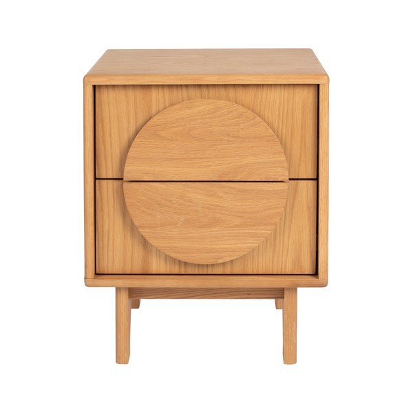 Noční stolek v dekoru dubu v přírodní barvě Groove – Zuiver
