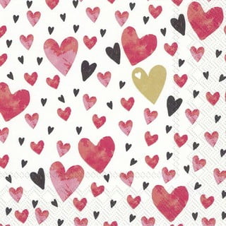 Papírové ubrousky v sadě 20 ks Love You - IHR