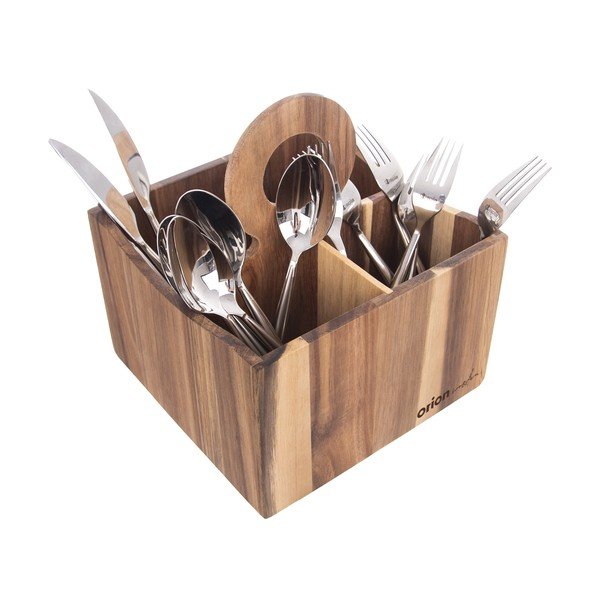 Dřevěný stojan na kuchyňské náčiní Wooden – Orion-image-4