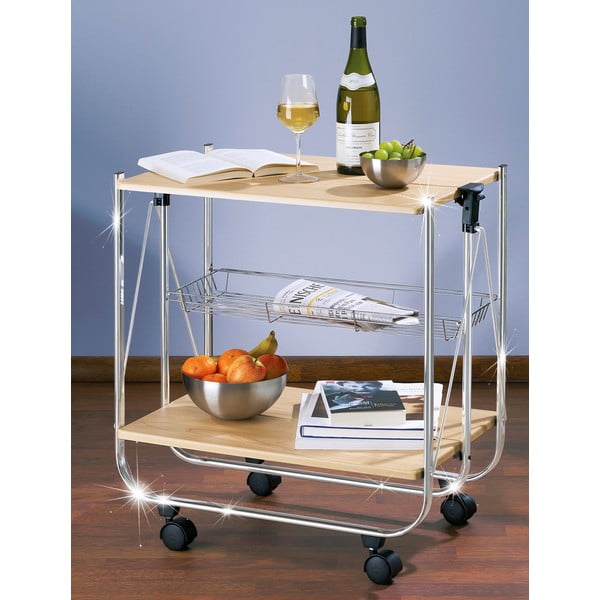 Servírovací stolek na kolečkách 40.5x68 cm Dinett – Wenko-image-1