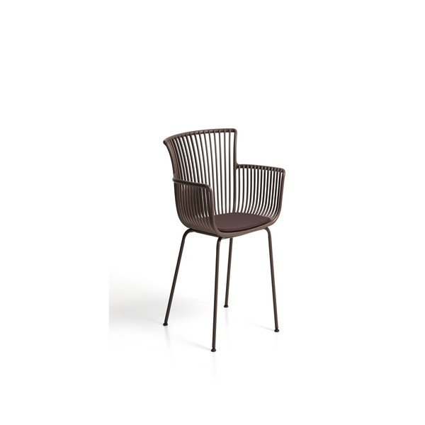 Hnědá zahradní židle Surpika – Kave Home-image-4