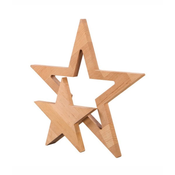 Dekorace z olšového dřeva Nørdifra Star-image-2