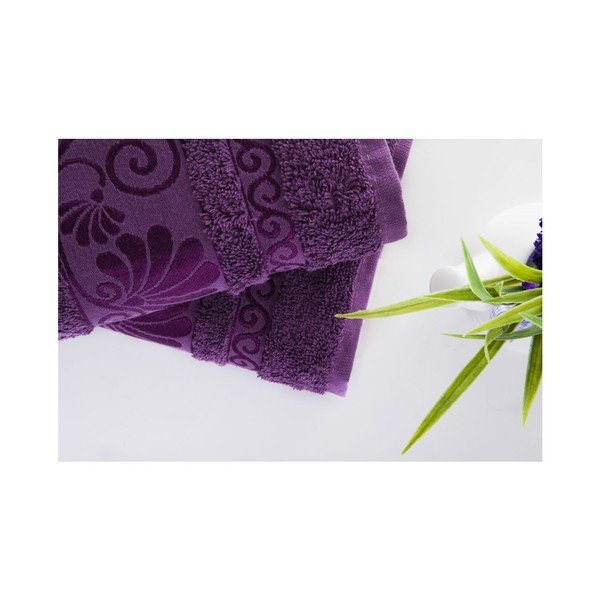 Sada 2ks ručníků Carmen Purple, 50x90 cm-image-1