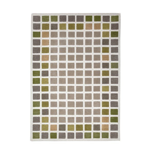 Zelený ručně tkaný vlněný koberec 140x200 cm Renga Wool – Flair Rugs