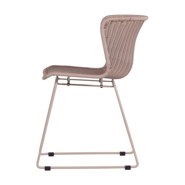 Béžové z umělého ratanu zahradní židle v sadě 2 ks Wings – WOOOD-image-3