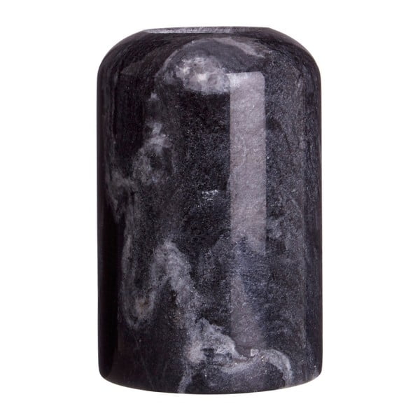 Černý mramorový svícen Premier Housewares Lamonte, výška 12 cm