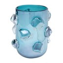 Modrá skleněná váza Kare Design Aquarius, výška 23 cm
