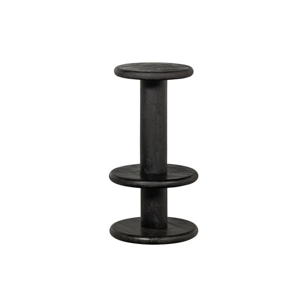Černá barová židle z mangového dřeva 74 cm Kolby – WOOOD